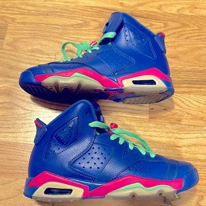 2014 Air Jordan 6 Retro GS “Game Royal” Youth Size 4.5